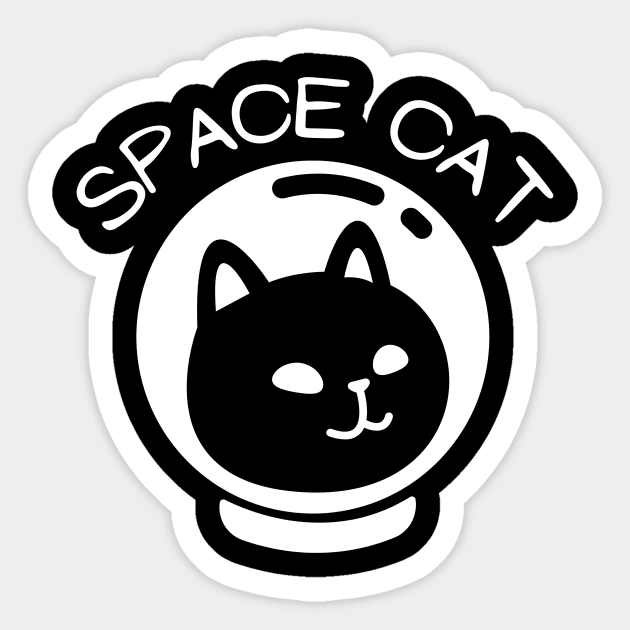 Space Cat Sticker by Purrestrialco